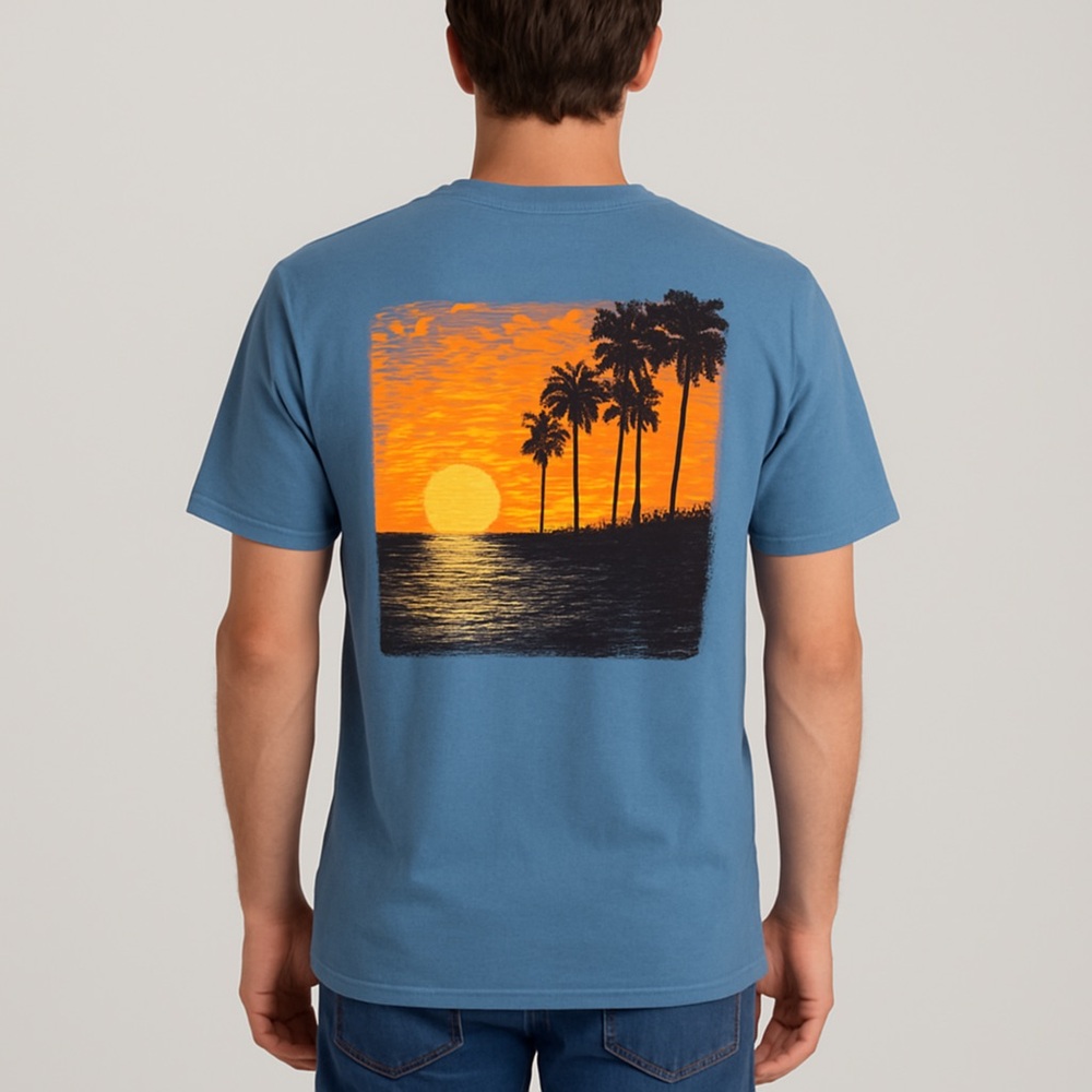 Izod Saltwater Men's Short Sleeve Graphic Tee Bright Cobalt XL